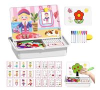Magnetic Puzzles Face Dress Up Travel Game Double Side Preschool Educational Learning Toy for Kids, Enhances Creativity and Learning for Kids (Style 4)