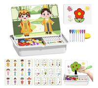 Magnetic Puzzles Face Dress Up Travel Game Double Side Preschool Educational Learning Toy for Kids, Enhances Creativity and Learning for Kids (Style 2)