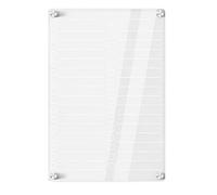 Mâğnetic Refrigerator oard- Acrilico Erasable Calendar & Memo Board for Smooth Surƒäces| Dry Erase Mâgnetîc Organizer for Kitchen, Cabinet & Wall | Perfect for Shopping Lists, To-Dos & Family Planning