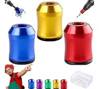 Magnetic Screw Holder, Strong Magnetic Screw Ring - Never Drop Another Screw Again, 1/4 Inch/6.35mm Universal Screwdriver Head Drill Bit Magnetizer for Quick Screw Pickup (3Pcs - D)