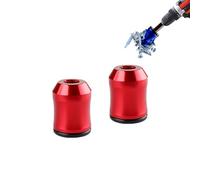 Magnetic Screw Ring, 1/4 Inch/6.35mm Universal Magnetic Screw Holder for Hex Screwdriver and Power Bits (Red * 2pcs)