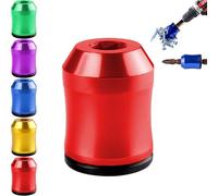 Magnetic Screw Ring, Magnetic Screw Ring for Drill, Hexagonal Design with Anti-Slip Design Removable Coil for Drill Tools Household Repairs Mechanics Carpenters (Red)