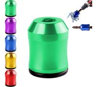 Magnetic Screw Ring, Magnetic Screw Ring for Drill, Hexagonal Design with Anti-Slip Design Removable Coil for Drill Tools Household Repairs Mechanics Carpenters (Green)