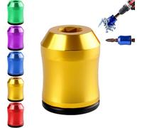 Magnetic Screw Ring, Magnetic Screw Ring for Drill, Hexagonal Design with Anti-Slip Design Removable Coil for Drill Tools Household Repairs Mechanics Carpenters (Yellow)