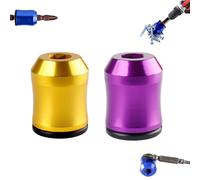 Magnetic Screw Ring with Strong Hold, Magnetic Screw Holder, Magnetics Drill Bit Holder, One-Hand Fastening for DIY Home (AA)