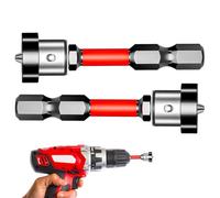 Magnetic Screwdriver Bit - S2 Steel 5 cm, Anti Slip Drill Bit, Shock Absorbing Core | Precision Concentric Shaft, Shock Proof Bits, High Torque Strength For Drywall, Plywood, Board