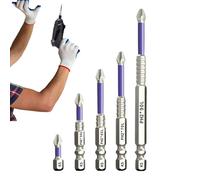 Magnetic Screwdriver Bits, High Torque Drill Set, Anti Slip Repair Tools, Electrician Woodworker Hand Ratchet Furniture Home Woodworking Kit with Durable Steel Bits, Compact Case