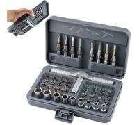 Magnetic Screwdriver Set, 54 In 1 T Handle Ergonomic Multi Bit Ratchet Repair Tool Kit For Electronics DIY Projects Appliance Furniture Bicycle Computer Maintenance Assembly Use Precision Tool Kit