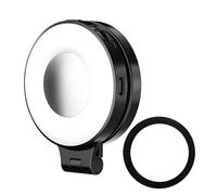 Magnetic Selfie Light With Mirror | Portable LED Phone Ring Lamp For Makeup, Travel, And Vlogging | Rechargeable Fill Light For Videos, Live Streaming, And Home Studio Use