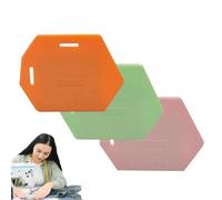 Magnetic Sewing Guide - 3Pcs Set, Polygonal Scale Hemming Tool For Machine | 1.8 X 1.3 Inch | 3 Piece Magnetic Sewing Machine Guide | Polygonal Fabric Seam Tool With Scale For Quilting, Denim, Chiffon