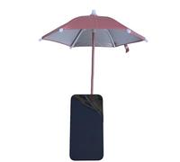 Magnetic Small Phone Umbrella - 9.84inch Telescopic Phone Sun Shade | Sun Visor with Flexible Handle and Rotatable Smartphone Ring for Beach Pool Swimming Travel Work Outdoor