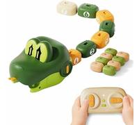 Magnetic Snake Game Toy Eating Itself, Remote Control Eating Snake Toys with Sound and Light, Interactive Parent-Child Competitive Game Race Car Toy for Kids Boys Girls, Family Games (Multicolor)