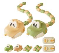 Magnetic Snake Game Toy Eating Itself, Remote Control Eating Snake Toys with Sound & Light, Fun Interactive Parent-Child Competitive Game Race Car Toy for Kids Boys Girls (Mix*B)