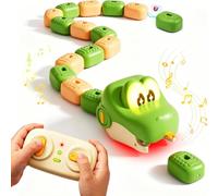 Magnetic Snake Game Toy Eating Itself,Remote Control Snake Frenzy，Green