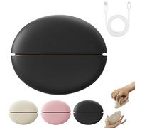 Magnetic Split Mini Hand Warmer, Portable Heater Pocket Size, Hand Warmers Rechargeable, 3 Heat Settings Fast Heating, For Outdoor For Women Men (Black)