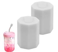 Magnetic Straw Cover, Sip Cap Attachment, 0.75x0.75x0.91 Inches Bottle Lid Accessory, 2 Pieces Replacement Set for Travel Beach Picnic Outdoor Activities Mountaineering and Climbing Hydration Needs