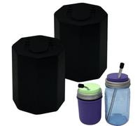 Magnetic Straw Cover, Straw Caps, Bottle Accessories, Cup Lid, Drink Seal, 2 Piece Replacement Solution for Outdoor Activities Beach Picnic Mountaineering Climbing Travel Hydration, 0.75x0.75x0.91 In