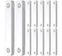 Magnetic Strip - Self-Adhesive Magnetic Screen Clips | Window Screen Closures, 12 Pack, No Drilling Required, Strong Magnet Hold, Easy Install For Kitchen, Living Room, Balcony Doors