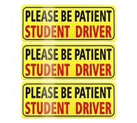 Magnetic Student Driver Sign, Student Driver Sticker for Car - 3x Magnet New Learning Signs adesivo paraurti,Magnetico divertente rimovibile riflettente per il paziente anziano della vendita
