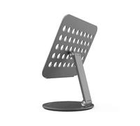 Magnetic Tablet Stand Holder, Aluminum Alloy High Compatibility Stand with Invisible 360 Rotation Base for iPad and Other Tablets, Minimalist Style