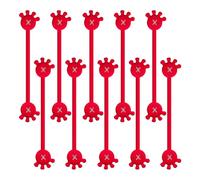 Magnetic Ties For Cords,10X Palm Shape Silicone Cable Organizers - Reusable Cable Straps For Workplace School Home, Book Markers, Fridge Magnets