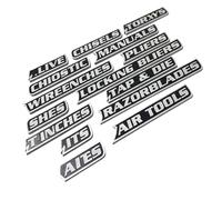 Magnetic Tool Box Labels, 3D Printed Reusable Tags & Organization Markers with Strong Hold, 12 Pieces Magnetic Label Set for Steel Tool Carts Drawers Cabinets Garage Storage Shelving Workshop