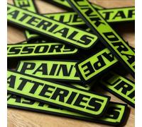 Magnetic Tool Box Labels, Durable 3D-Printed with Strong Magnet for Easy Tool Organization, Time-Saving Drawer Tags for Mechanics & DIYers - 12 Pack (Green)