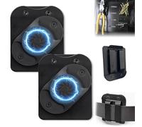 Magnetic Tool Holder, Strong Magnet Tool Belt Clip Holster Non-Slip Magnetic Tool Clip, for Holding Hammers, Pliers, Wrenches, Screwdrivers Sockets & Metal Tools (2pcs)