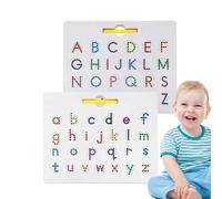 Magnetic Tracing Pad, Alphabet Tracing Board, Double-Sided Letters Learning Toy, Writing Practice Boards for Childrens, STEM Educational Present, 12.6x10.43x0.98 inches