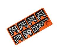 Magnetic Tray - Soft PP Compartment For Screws And Bolts | Divided Storage, Magnetic Base | Small Parts Tool Tray Magnet Tray Compartment Space Saving Small Storage Box