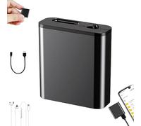 Magnetic Voice Recorder, Mini Magnetic Voice Recorder with Playback, Free Adsorption, One-click Operation, Autosave, Fast Speech-to-Text, for Lectures Meetings Interview (64GB)