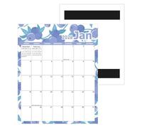 Magnetic Wall Calendar - 2026 Punch-In Planner for Office Home Kitchen | Paper Material with 36.8x29.2cm Size, Smudge Proof Countdown Schedule, Shopping List Organizer, Classroom Dormitory