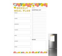 Magnetic Weekly Meal Planner, Kitchen Magnet Meal Notepad, Grocery Shopping Planning Tool, Strong Magnetic Fridge Planner, Magnetic Kitchen Notepad Planner, Meal Planning Frigorifero Magnet