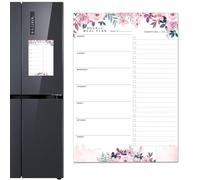 Magnetic Weekly Meal Planning Pad, Tearable Grocery List for Fridge, 52 Sheets Shopping Organizer, Magnetic Tear-Off Shopping List for Easy Meal Planning and Groceries, Magnetic Grocery List
