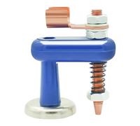 Magnetic Welding Support Ground Clamp 73x65mm, Adjustable Heavy Duty Welder Fixture Tool with Copper Tail, Strong Magnetic Base for Professional Welding Table Pipe Sheet Projects