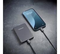 Intenso MW10000 Power Bank Magnetico 10000mAh - MagSafe, Wireless Charging 15W, USB-C PD 20W, per iPhone e Android - Testato in Germania - Grigio
