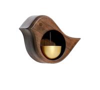 Magnetic Wood Doorbell Chimes Bird-shaped Magnetic Home Garden Welcome Wind Chime Suction Store Entrance Alert Refrigerator(Walnut)