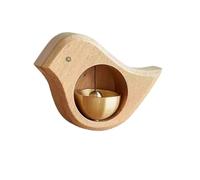 Magnetic Wood Doorbell Chimes Bird-shaped Magnetic Home Garden Welcome Wind Chime Suction Store Entrance Alert Refrigerator(Beech)