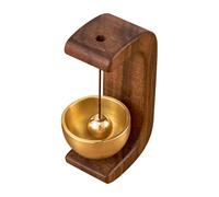 Magnetic Wood Doorbell, Wooden C-Shaped Entrance Bell, Shopkeepers Chime, Unique and Stylish Magnetic Doorbell for Home, Porch, Garden, Restaurant Decoration, 4.5x3.5x7 cm, 65g