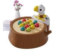 Magnetic Worm Game - 23cm Magnetic Woodpecker Sensory Learning Games | ABS Bird Toys Suitable For Kids, Girl Boy Development Easter Skill Training
