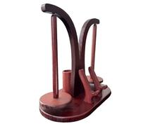 Magnetic Yarn Dispenser - Wooden Crocheting Stand, Rotating Thread Holder, Craft Phone Rest | Knitting Crochet Hobby Organizer Home Studio Present for Holidays Christmas Mothers Day Celebrations