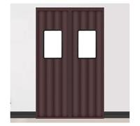 Magnetica In Cotone Per Porte, Mantiene Caldo Quando Fa Freddo, Ispessita Per Tenere Fuori Vento E Calore, Per Casa, Garage, Patio, Industria, Centro Commerciale(Marrone,180x210cm)