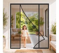 Magnetica Per Porta Doppia Nero 230x280cm Facile da pulire e mantenere nel tempo per Porta Balcone in Legno Ferro Alluminio