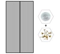 Magnetica per Zanzariera 110x270cm, Tenda Anti Zanzare Chiusura Automatica per Porte di Soggiorno Camera da Letto Casa - Grigio