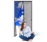Magnetica per Zanzariera, 95 x 230 cm Zanzariere su Misura Chiudi Automaticamente Totalmente Magnetica per Porte d'IngressoPorte Cortili Nero