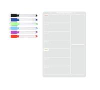 Magnetica Secco Cancella Scheda Alimentare Per Lavagna Del Planner Per Pasti Settimanali In Frigorifero Con 6 Colori Riutilizzabili Pianificazione Pianificazione Magnetica Planner Settimanale