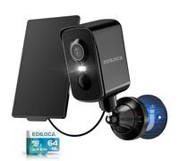 Magnetica Telecamera Wi-Fi Esterno con Pannello Solare Integrato - 300° Rotazione, Camera WIFI 2K FHD Visione Notturna a Colori, IP65, Doppia Memoria Locale e Cloud, Dotato di Memory Card da 64GB-ECK1