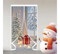 Magnetica Tenda Isolante Termico 111 x 240 cm Riduzione Del Rumore, a Prova di Fumo, Protezione Dal Freddo Tenda per Porta Invernale per Cantina, Balcone, A