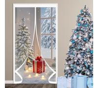 Magnetica Tenda Isolante Termico 275 x 150 cm Chiusura Automatica, Impermeabile Contro Freddo Antipolvere Tenda Magnetica Termoisolata per Cantina, Balcone, A