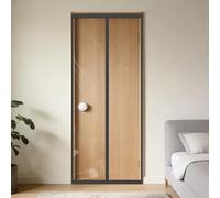 Magnetica Tenda Isolante Termico 71 x 233 cm Impermeabile Contro Freddo Magnetica Termica per Porta Chiusura Automatica per Cucina, Camera da Letto, Condizionatore D'Aria, Nero